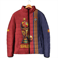 Custom World Football 2026 Spain Padded Jacket Road To The Champions - Wonder Print Shop