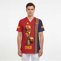Custom World Football 2026 Spain Scrub Top Road To The Champions - Wonder Print Shop