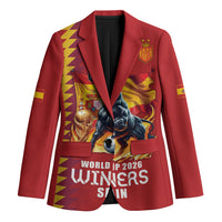 Custom World Football 2026 Spain Blazer Spanish Bull Rising Champions - Wonder Print Shop
