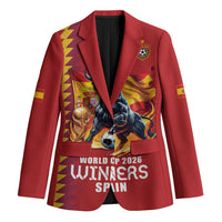 Custom World Football 2026 Spain Blazer Spanish Bull Rising Champions - Wonder Print Shop