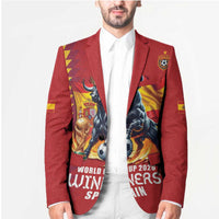 Custom World Football 2026 Spain Blazer Spanish Bull Rising Champions - Wonder Print Shop