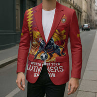 Custom World Football 2026 Spain Blazer Spanish Bull Rising Champions - Wonder Print Shop