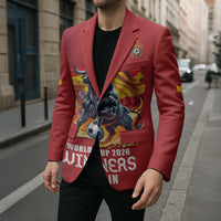 Custom World Football 2026 Spain Blazer Spanish Bull Rising Champions - Wonder Print Shop