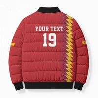 Custom World Football 2026 Spain Bomber Puffer Jacket Spanish Bull Rising Champions - Wonder Print Shop
