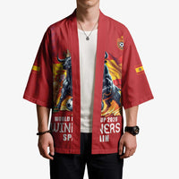Custom World Football 2026 Spain Kimono Spanish Bull Rising Champions - Wonder Print Shop