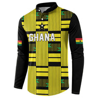 Custom World Football 2026 Ghana Button Sweatshirt Rise With The Black Stars