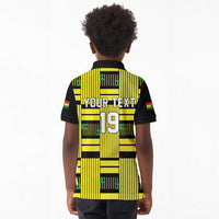 Custom World Football 2026 Ghana Kid Polo Shirt Rise With The Black Stars