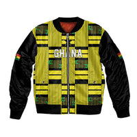 Custom World Football 2026 Ghana Sleeve Zip Bomber Jacket Rise With The Black Stars