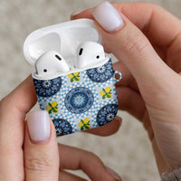 Blue Sicilian Majolica Lemon Sun Art AirPods Case