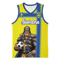 Custom World Football 2026 Sweden Basketball Jersey Go Blagult Viking Glory