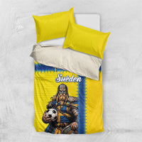 World Football 2026 Sweden Bedding Set Go Blagult Viking Glory