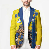 Custom World Football 2026 Sweden Blazer Go Blagult Viking Glory