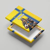 World Football 2026 Sweden Canvas Wall Art Go Blagult Viking Glory