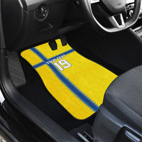 Custom World Football 2026 Sweden Car Mats Go Blagult Viking Glory