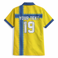 Custom World Football 2026 Sweden Hawaiian Shirt Go Blagult Viking Glory