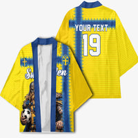 Custom World Football 2026 Sweden Kimono Go Blagult Viking Glory