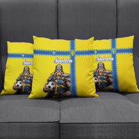 World Football 2026 Sweden Pillow Cover Go Blagult Viking Glory