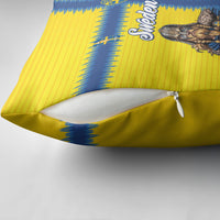 World Football 2026 Sweden Pillow Cover Go Blagult Viking Glory