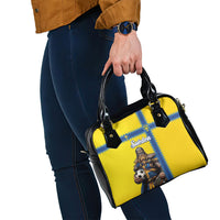 World Football 2026 Sweden Shoulder Handbag Go Blagult Viking Glory
