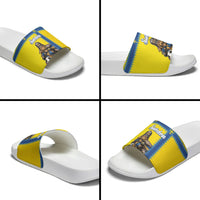 World Football 2026 Sweden Slide Sandals Go Blagult Viking Glory