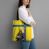 World Football 2026 Sweden Tote Bag Go Blagult Viking Glory
