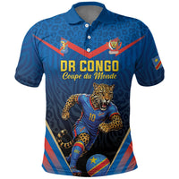 Custom World Football 2026 DR Congo Polo Shirt Les Leopards Coupe du Monde Glory