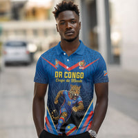 Custom World Football 2026 DR Congo Polo Shirt Les Leopards Coupe du Monde Glory