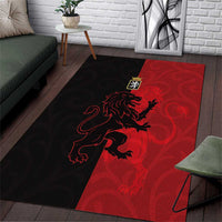 Italy Aosta Valley Area Rug Emblem With Flag Style - Wonder Print Shop