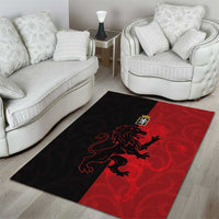 Italy Aosta Valley Area Rug Emblem With Flag Style - Wonder Print Shop