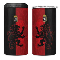 Italy Aosta Valley 4 in 1 Can Cooler Tumbler Emblem With Flag Style - Wonder Print Shop