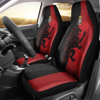 Italy Aosta Valley Car Seat Cover Emblem With Flag Style - Wonder Print Shop