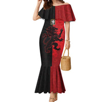 Italy Aosta Valley Family Matching Mermaid Dress and Hawaiian Shirt Emblem With Flag Style LT19