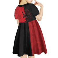 Italy Aosta Valley Kid Short Sleeve Dress Emblem With Flag Style LT19