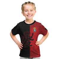 Italy Aosta Valley Kid T Shirt Emblem With Flag Style LT19