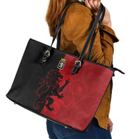 Italy Aosta Valley Leather Tote Bag Emblem With Flag Style - Wonder Print Shop