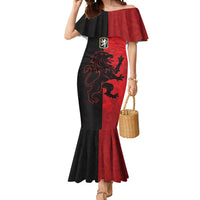 Italy Aosta Valley Mermaid Dress Emblem With Flag Style LT19