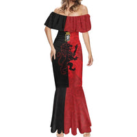 Italy Aosta Valley Mermaid Dress Emblem With Flag Style LT19