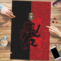 Italy Aosta Valley Puzzle Emblem With Flag Style - Wonder Print Shop