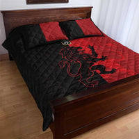 Italy Aosta Valley Quilt Bed Set Emblem With Flag Style - Wonder Print Shop