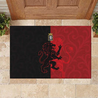 Italy Aosta Valley Rubber Doormat Emblem With Flag Style - Wonder Print Shop