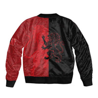 Italy Aosta Valley Sleeve Zip Bomber Jacket Emblem With Flag Style LT19