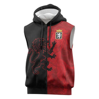 Italy Aosta Valley Sleeveless Zip Hoodie Emblem With Flag Style LT19