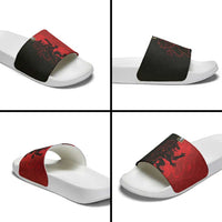 Italy Aosta Valley Slide Sandals Emblem With Flag Style - Wonder Print Shop