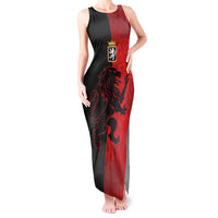 Italy Aosta Valley Tank Maxi Dress Emblem With Flag Style LT19