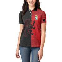 Italy Aosta Valley Women Polo Shirt Emblem With Flag Style LT19