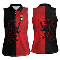 Italy Aosta Valley Women Sleeveless Polo Shirt Emblem With Flag Style LT19