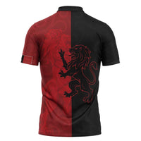 Italy Aosta Valley Zipper Polo Shirt Emblem With Flag Style LT19