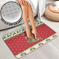 Poland Dinosaur Christmas Bathroom Set Polish Smok Wawelski Wesołych Swiat - Wonder Print Shop