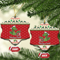 Poland Dinosaur Christmas Ceramic Ornament Polish Smok Wawelski Wesołych Swiat - Wonder Print Shop