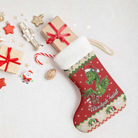Poland Dinosaur Christmas Stocking Polish Smok Wawelski Wesołych Swiat - Wonder Print Shop